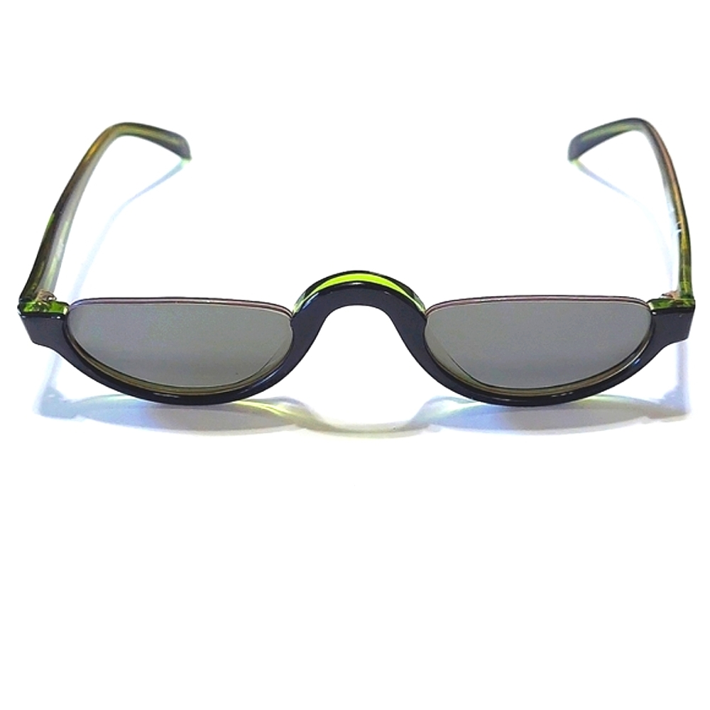 Francis Klein Half Rim Deep Green Dark Lens Made In France NWOT